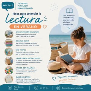El verano también es una oportunidad para disfrutar de la lectura.