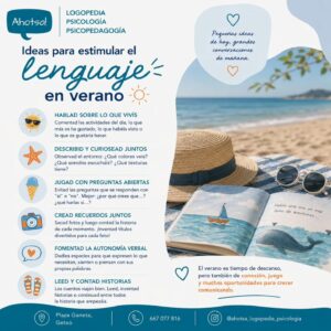 El verano también es una oportunidad para estimular el lenguaje de forma natural…